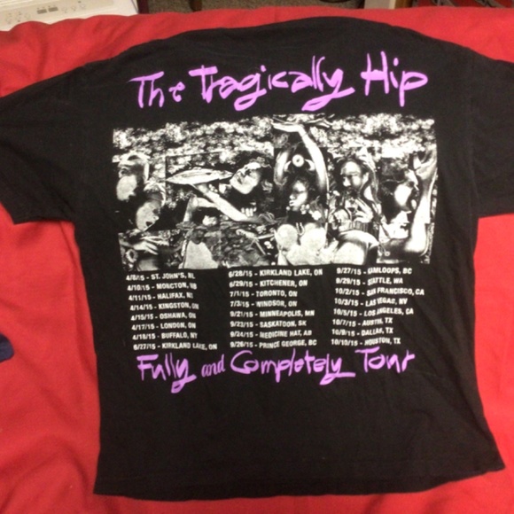 TRAGICALLY HIP concert tshirt - Picture 2 of 2